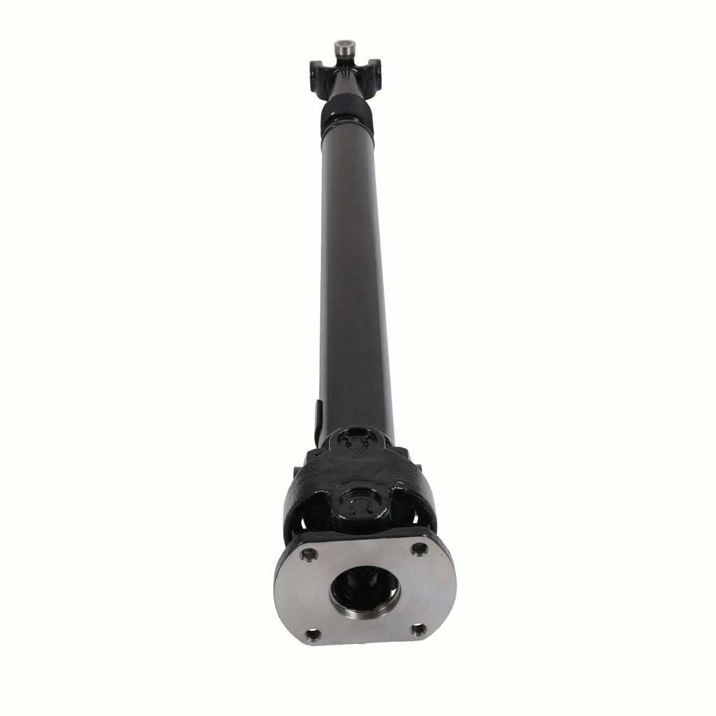 Front driveshaft prop shaft flange yoke with black housing and silver mounting face