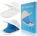 White mesh hat washer cage with brimmed cap, shown with a blue hat and 2-pack pieces