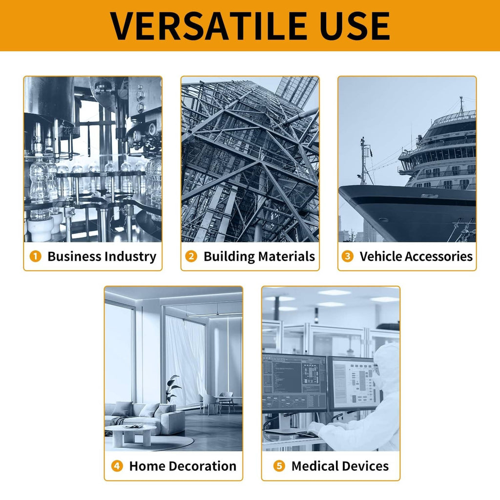 Drop-in concrete anchors shown with use-case icons for industry, home, and vehicles