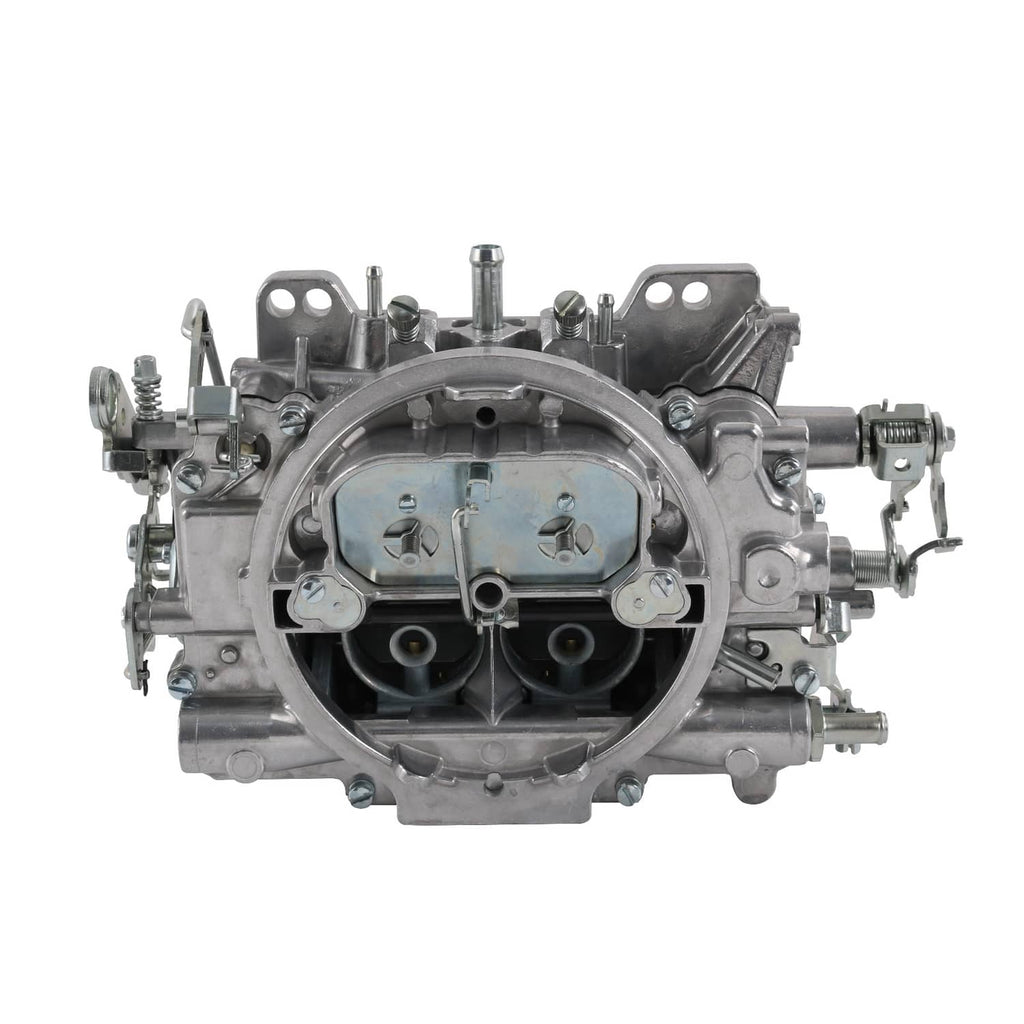 4-barrel square-bore carburetor with manual choke, front view showing dual openings