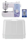 White Brother sewing machine with stitch selector panel and needle area