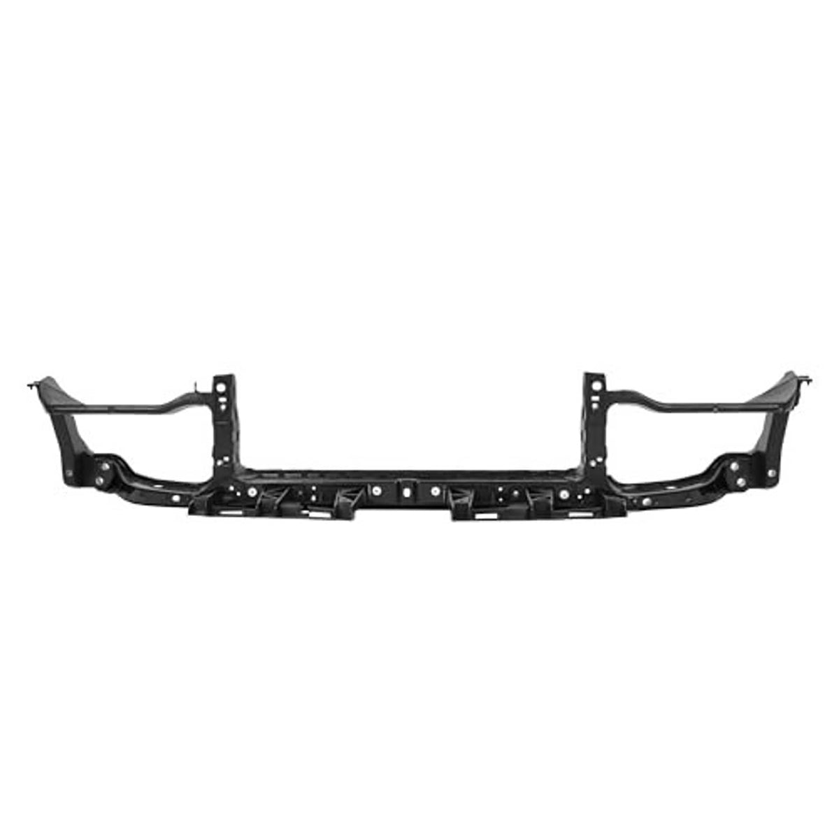Upper radiator core support assembly, black steel frame with radiator mounting points