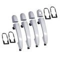 Chrome exterior door handle set (4) with gasket pads, polished finish