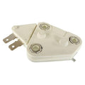 12V voltage regulator module with metal terminals, mounting bracket, off-white housing