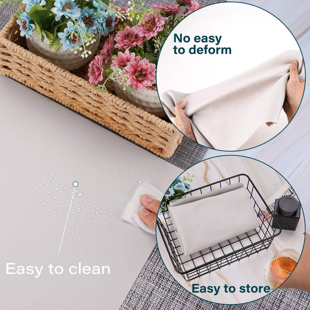 Flexible silicone craft mat, smooth sheet that folds easily for storage