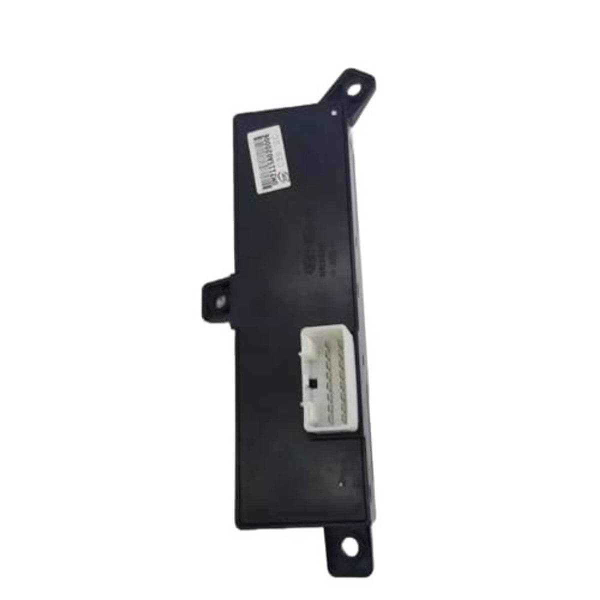 Black power seat switch module with label and white 4-pin connector