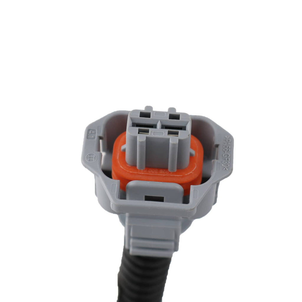 Wire harness connector with orange center and gray outer latch