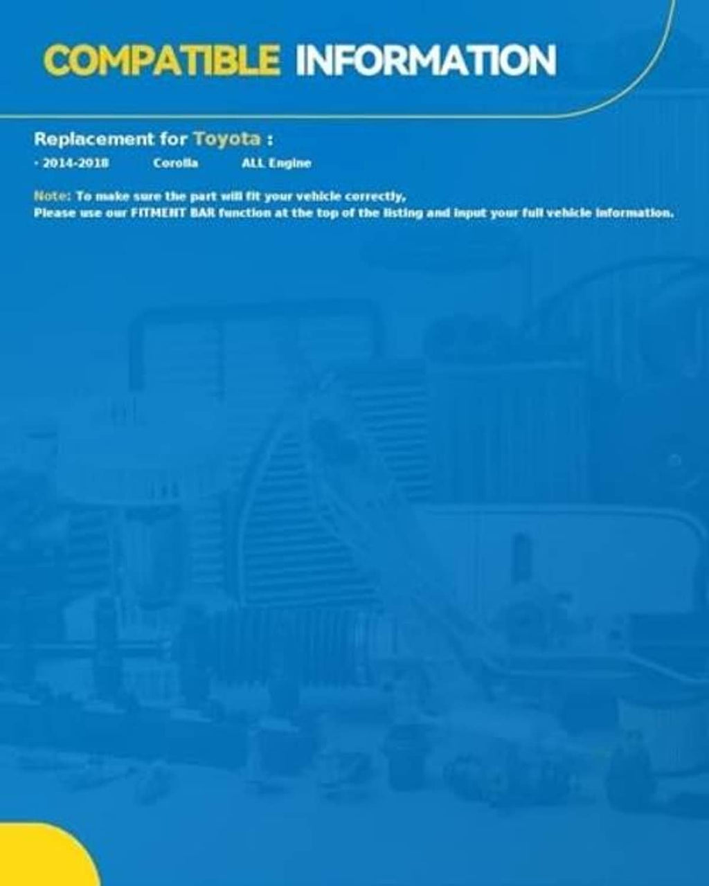 Compatible vehicle information panel for a stainless steel cat-back exhaust
