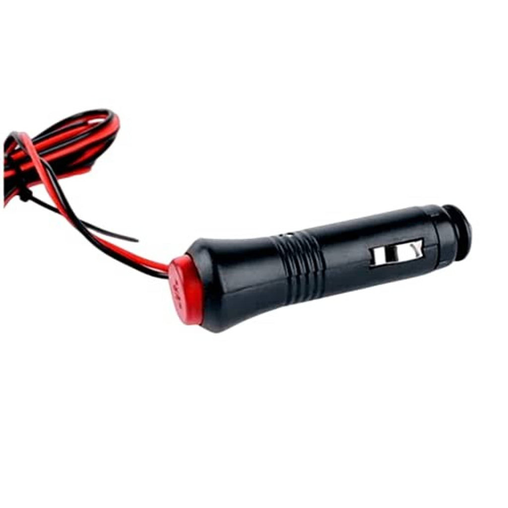 Black LED module for taxi light with red lens and attached red/black power cable.
