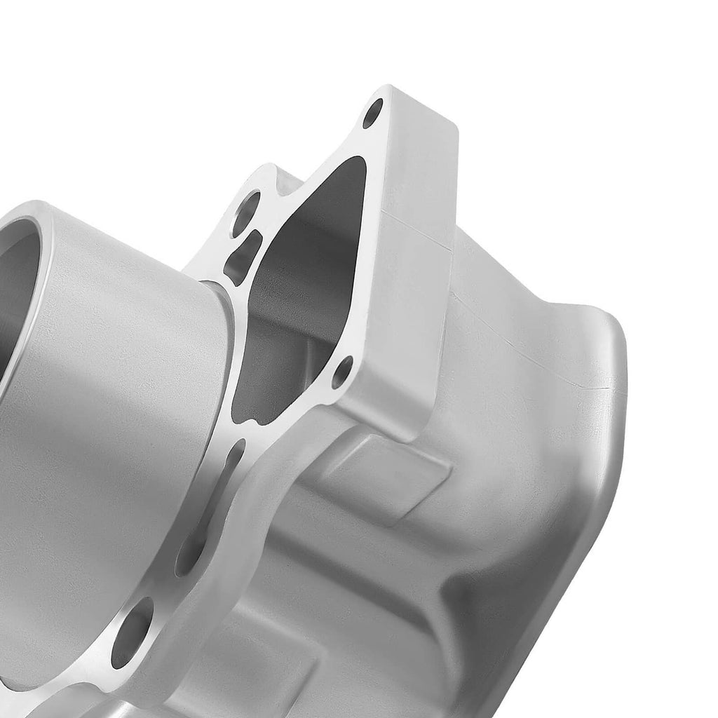 Cylinder top end rebuild kit cylinder base section, silver cast housing detail