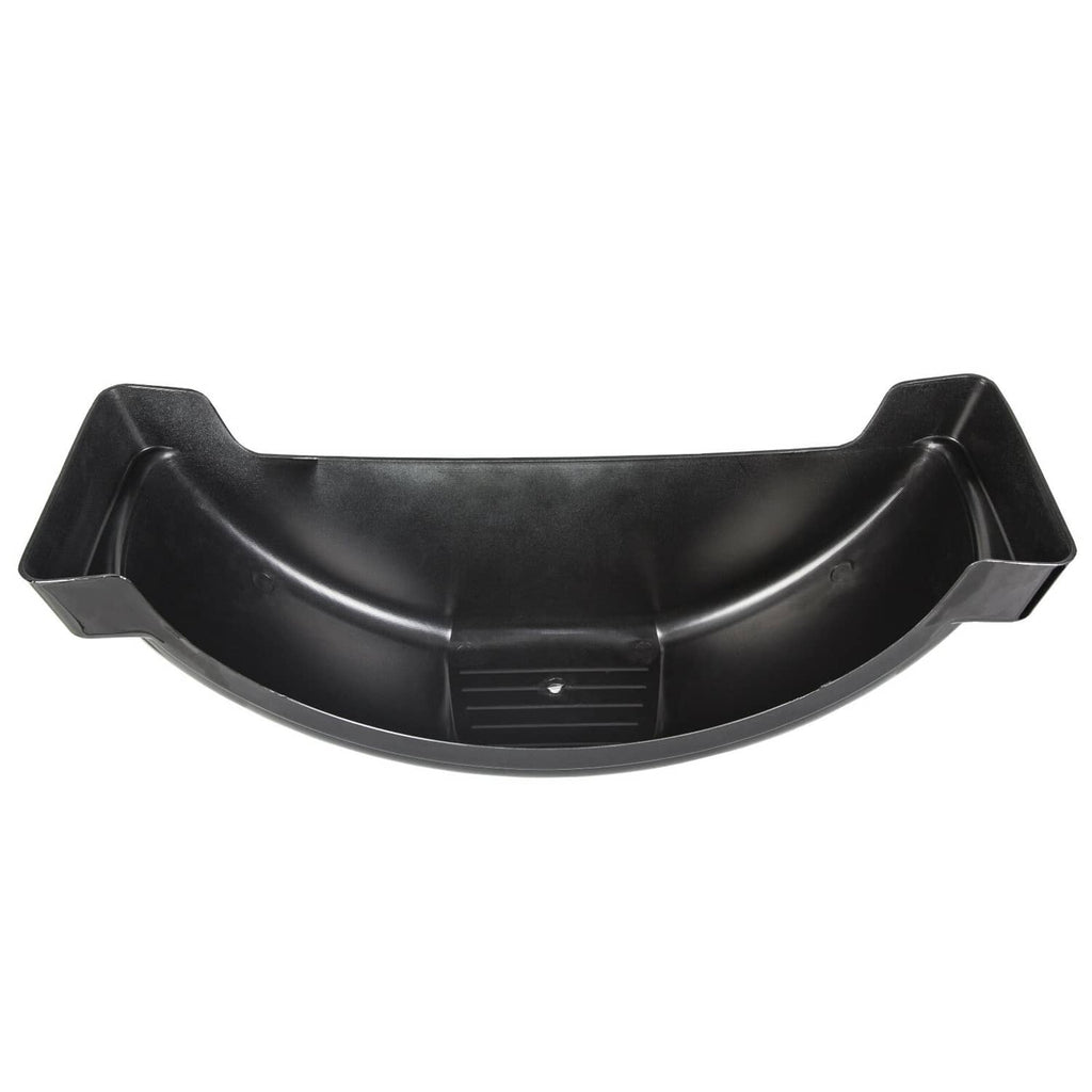 Single trailer fender, black plastic with vented center