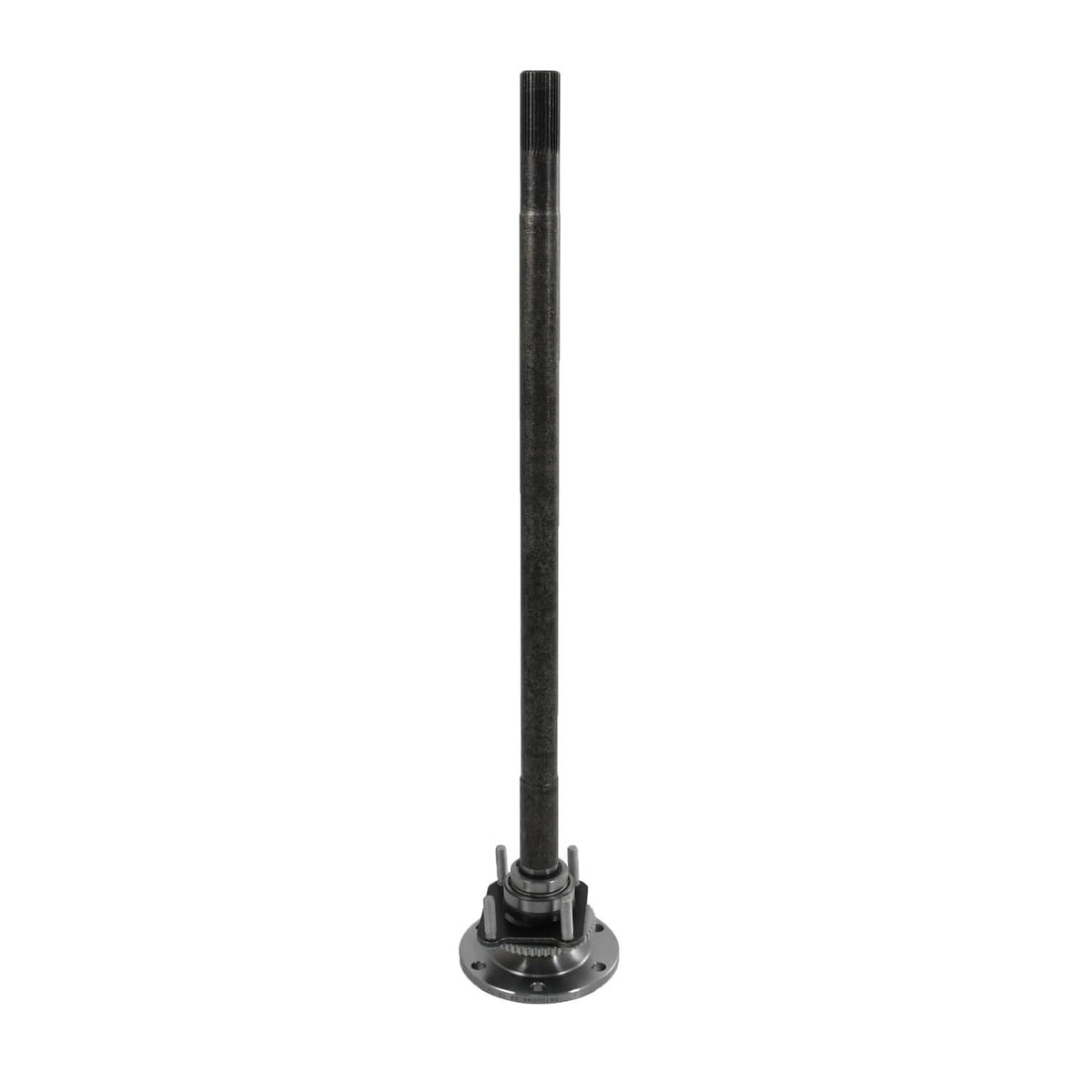 Rear axle shaft with bearing hub flange, close end