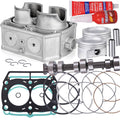 Engine cylinder rebuild kit: metal cylinder block, pistons, rings, and gasket set