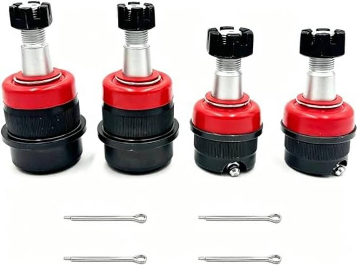 Set of four red and black ball joints with two silver hex wrenches