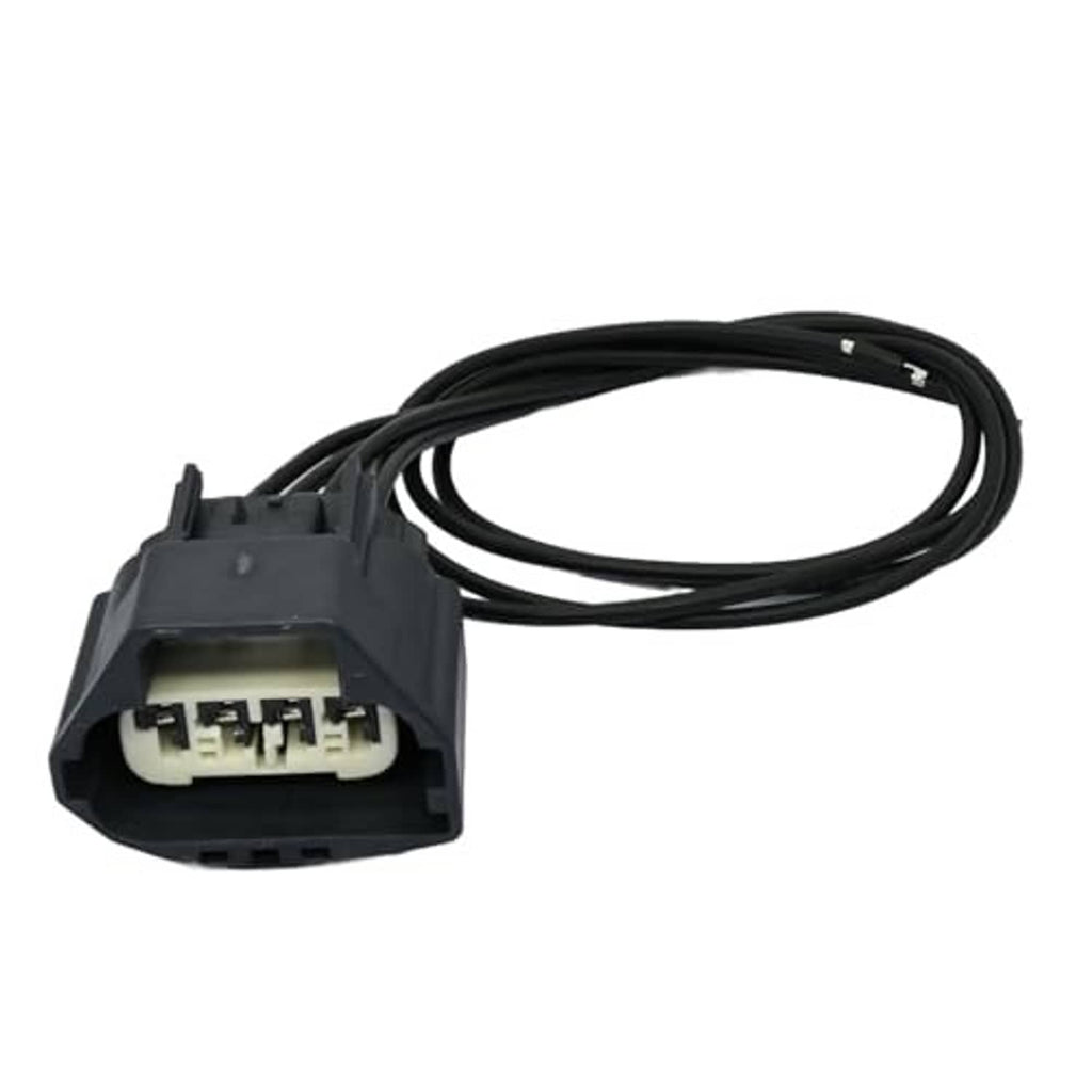 Electronic throttle wiring harness with black connector and multi-pin plug