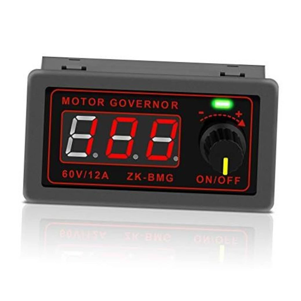 Black motor governor speed controller with LED 0.0.0 display and right ON/OFF dial