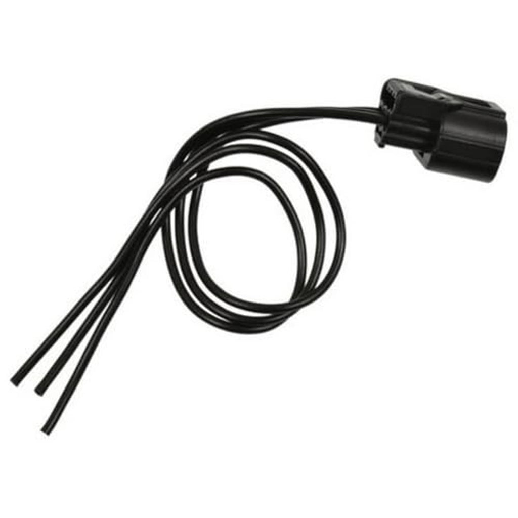 Wiring pigtail with black connector plug and multiple black wire leads