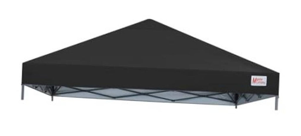 Replacement pop-up canopy top, black cover with silver-coated underside mesh