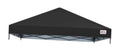 Replacement pop-up canopy top, black cover with silver-coated underside mesh