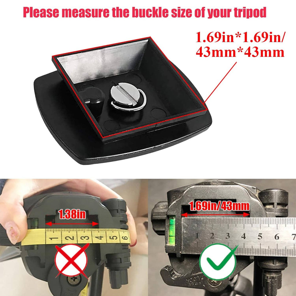 Quick release plate set, open black tray showing center quick-connect latch