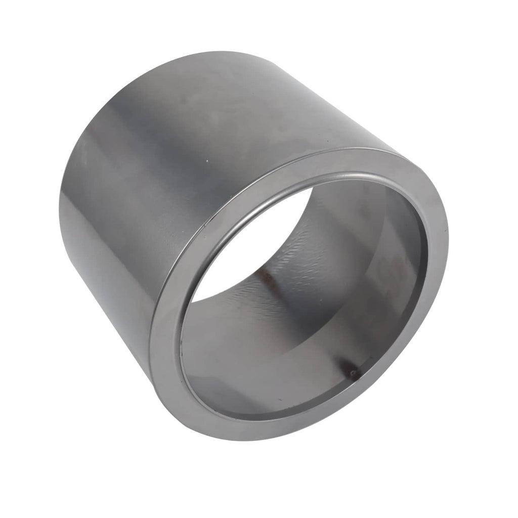 Metal bushing installation sleeve with smooth outer wall and open rim