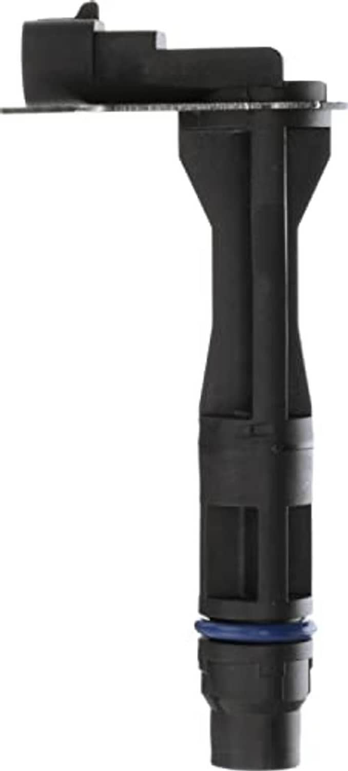 Black engine camshaft position sensor with long probe and side connector
