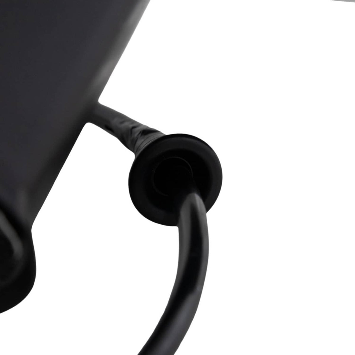 Heated passenger side mirror arm with circular mounting opening