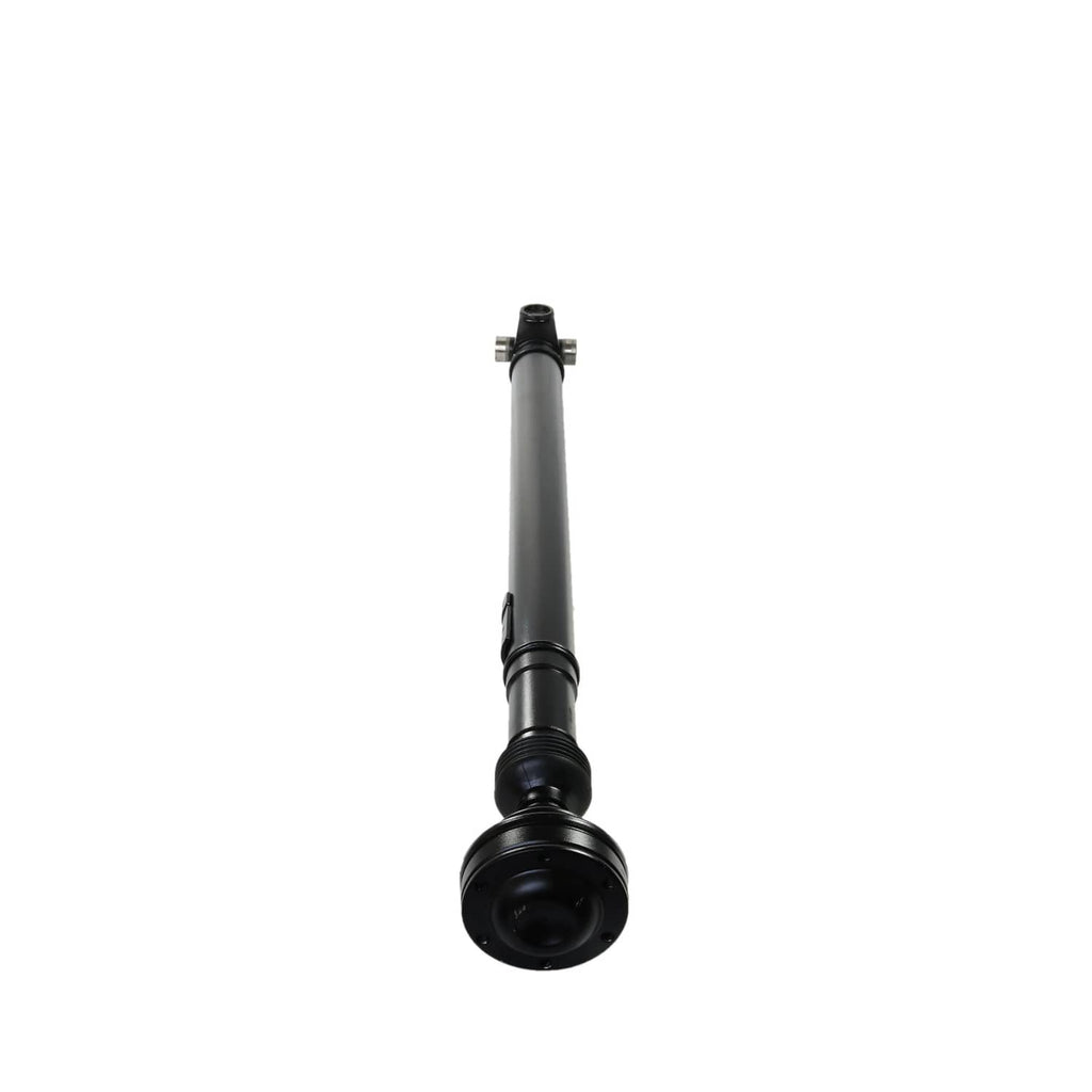 Front drive shaft propeller shaft end bushing and flange, black finish.