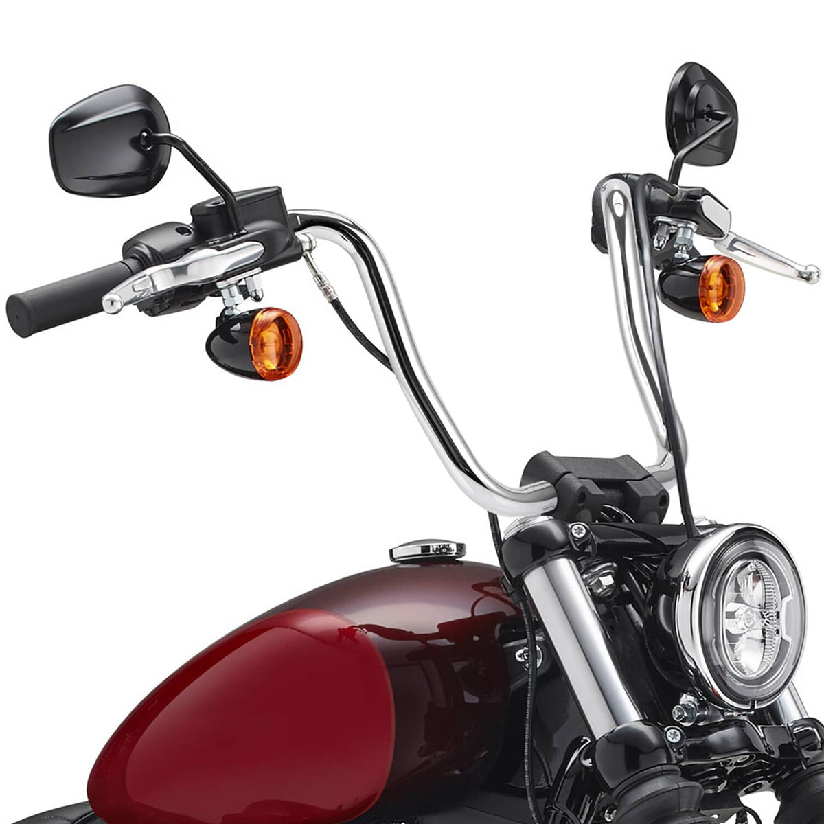 RivetOak 14" Ape Hanger Handlebar 1 1/4" For Harley Forty-Eight Sportster XL Softail King