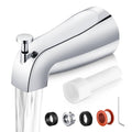 Chrome bathtub tub spout faucet replacement with diverter and lift handle