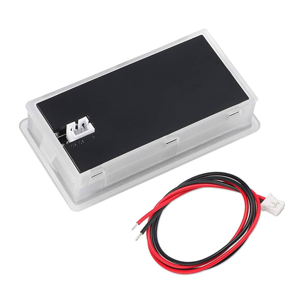 LCD battery monitor with blank dark screen and red/black wire harness