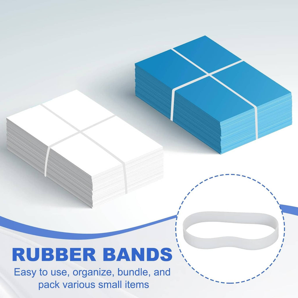 Silicone rubber bands bundle with flat loop ties, shown with one band highlighted