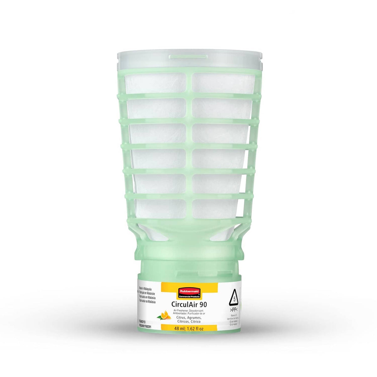 CirculAir 90 air freshener refill, white cap with green translucent dispenser