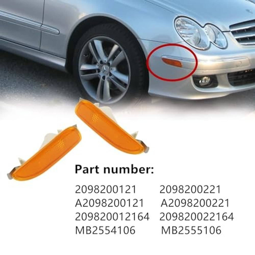 Amber side marker turn signal light lens with mounting tabs and reflector texture