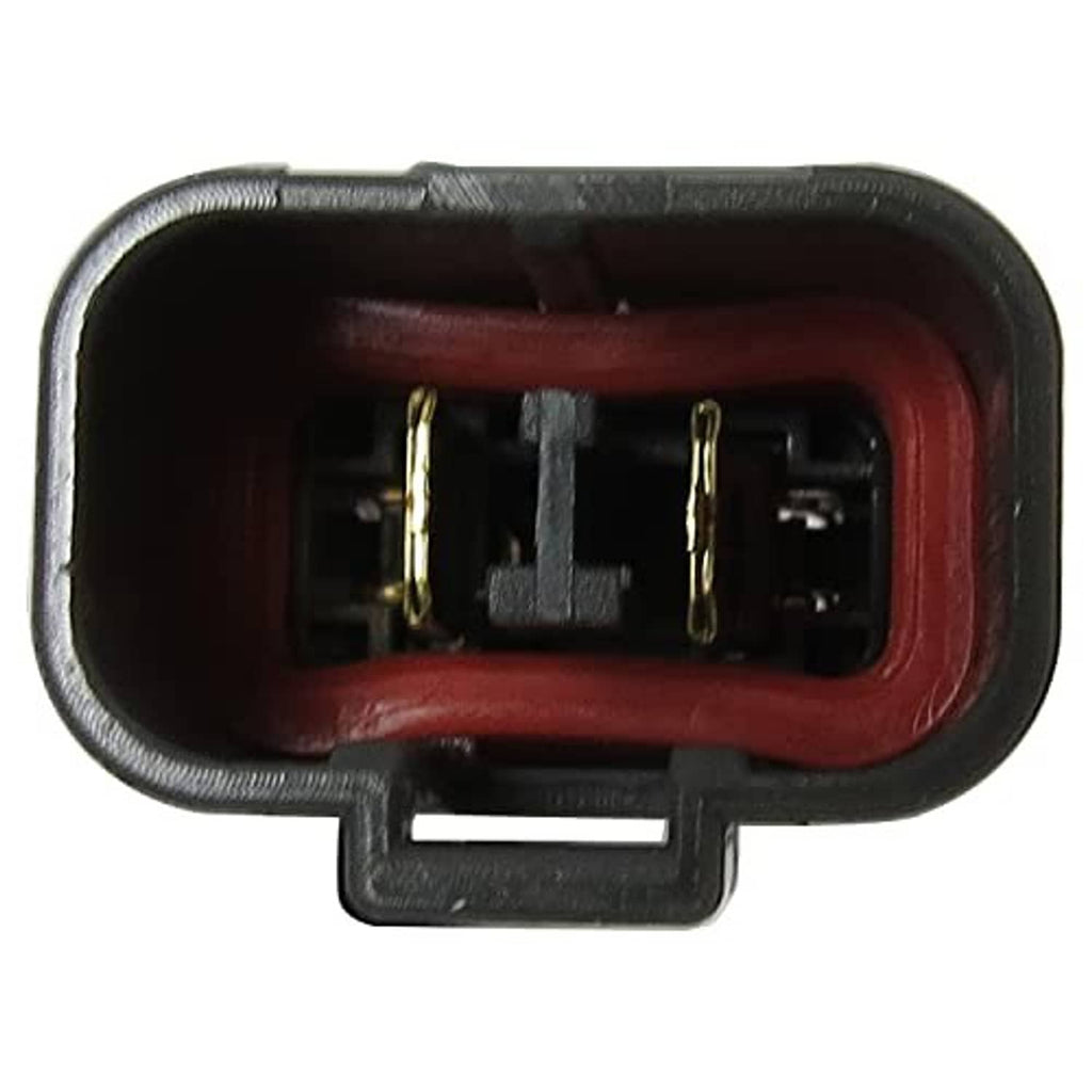 Replacement cooling fan motor for Honda CR-V, electrical connector plug with red insert
