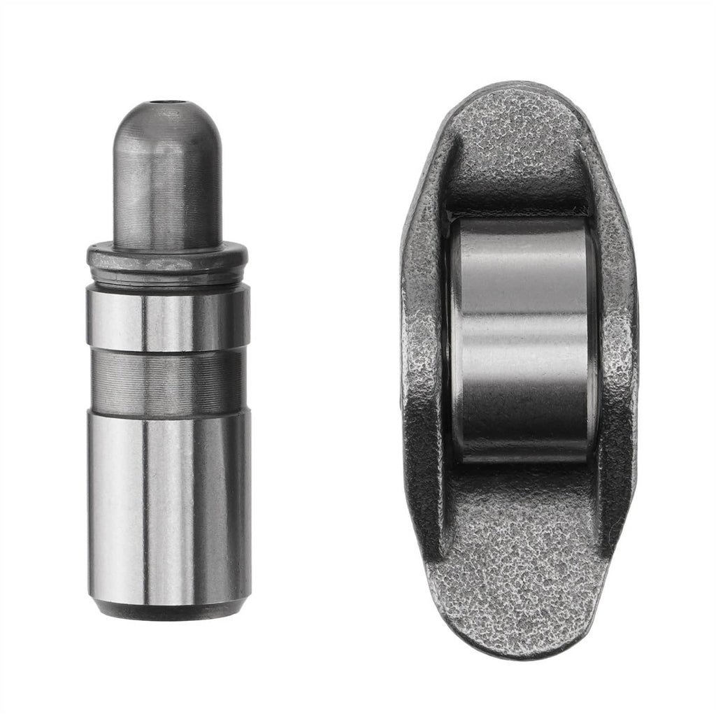 Metal valve lifters with cylindrical bodies and domed top caps