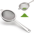 Stainless steel tea sifter with very fine mesh cup and long handle