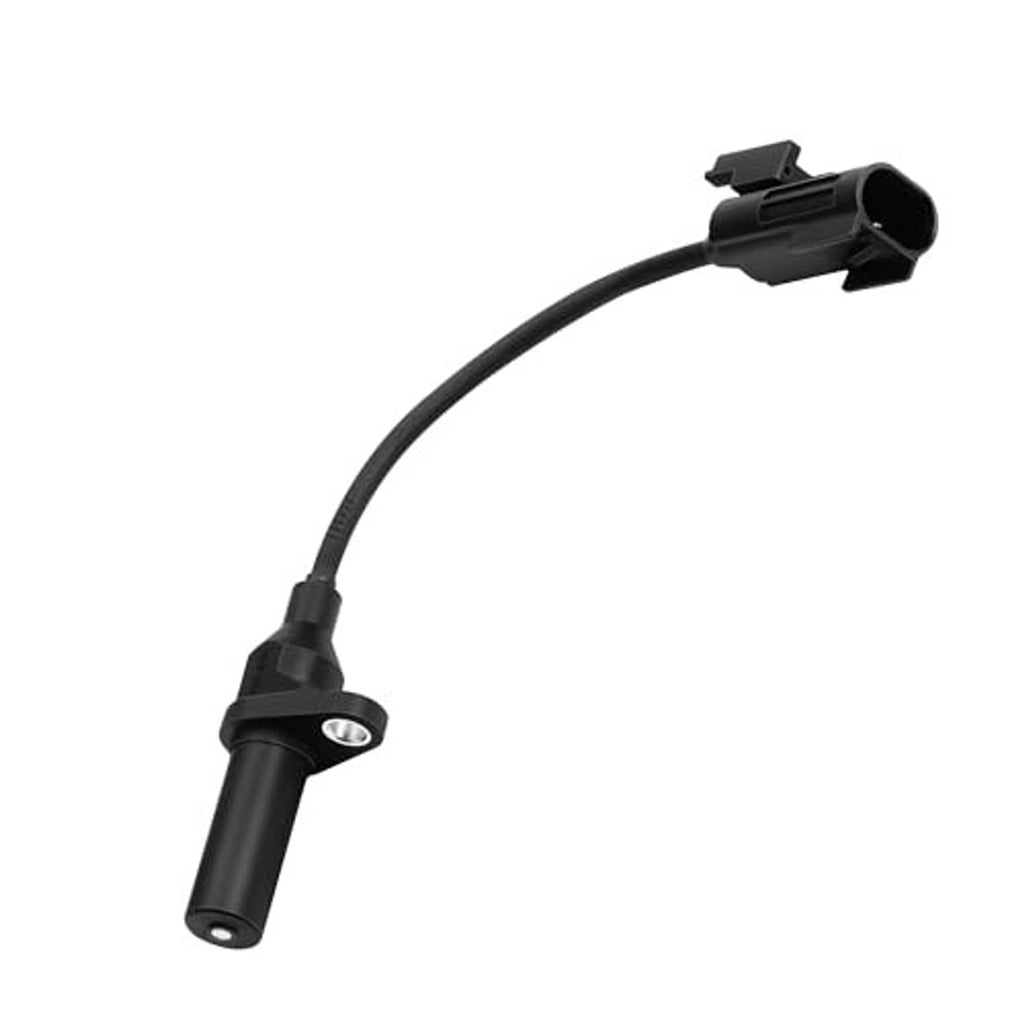 Black crankshaft position sensor with 2-pin connector and short mounting flange