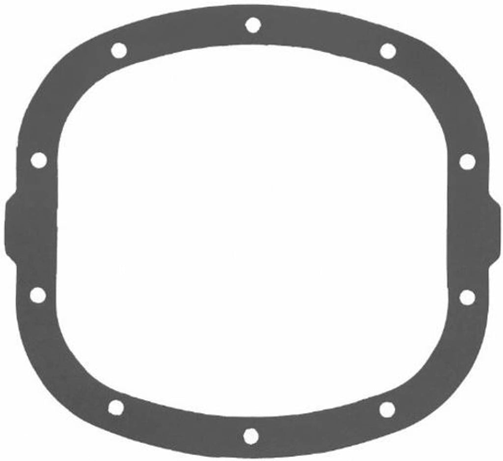 Dark gray oval axle housing cover gasket with bolt holes around the outer ring