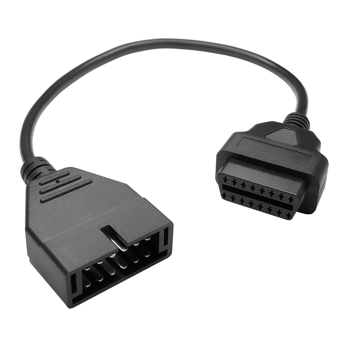 OBD1 to OBD2 GM adapter cable with black connector ends