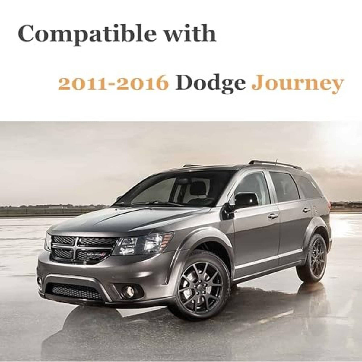 Silver SUV front view