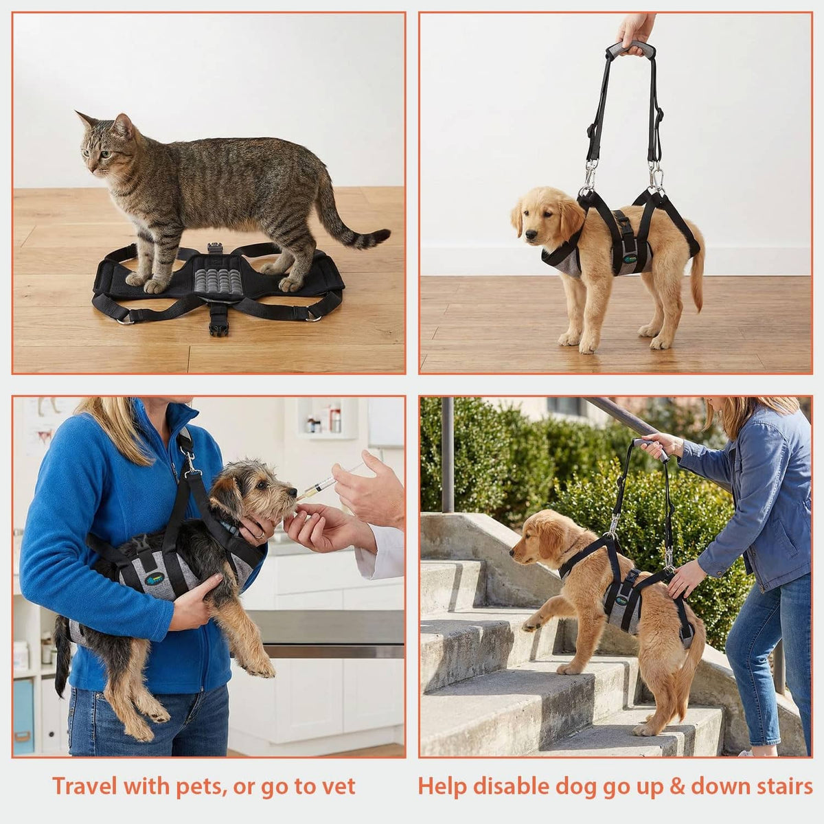 Pet grooming hammock with non-slip belly pad for lounging and grooming