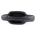 Exterior rear passenger right-side door handle, dark gray plastic