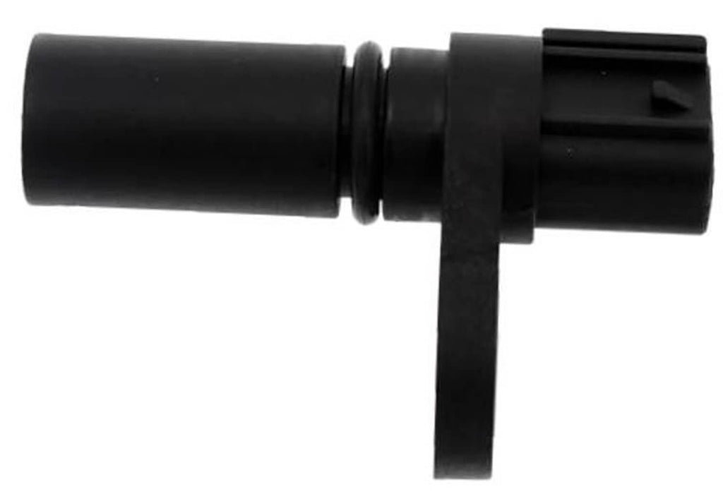 Black camshaft position sensor with side electrical connector and mounting bracket