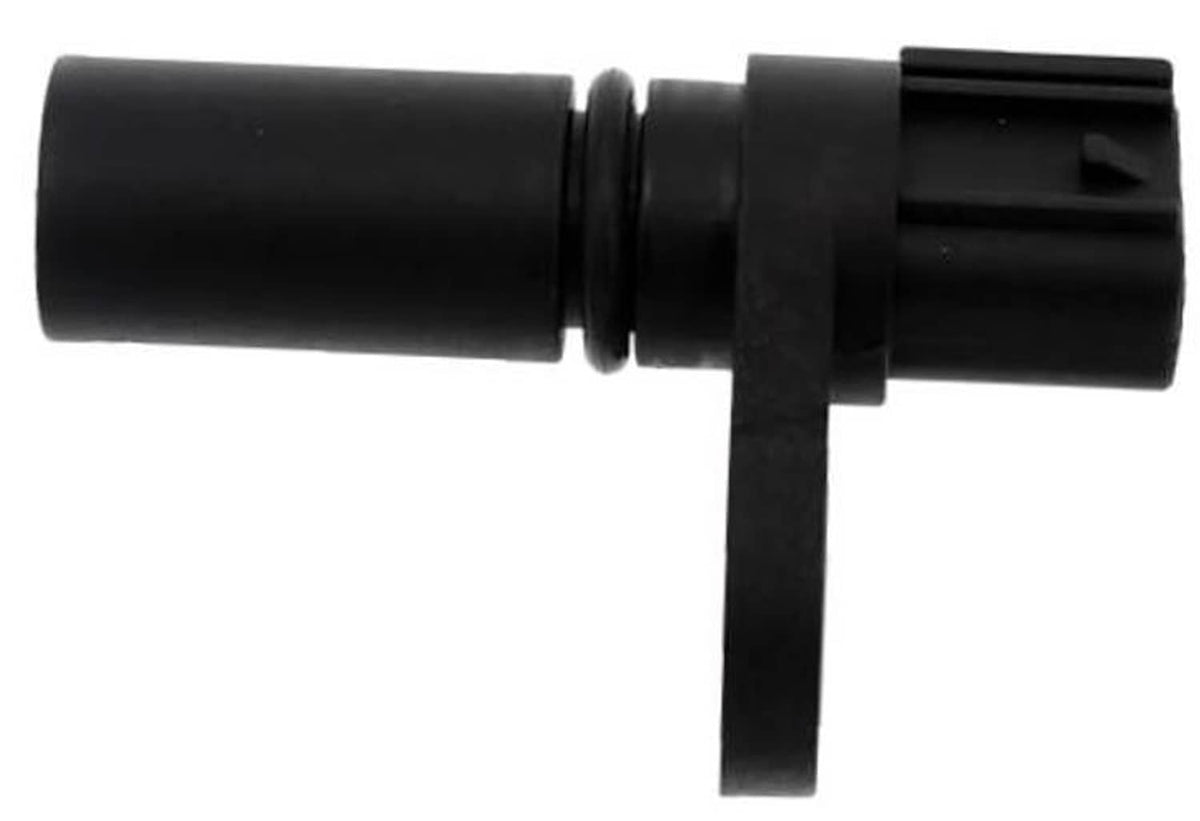 Black camshaft position sensor with side electrical connector and mounting bracket