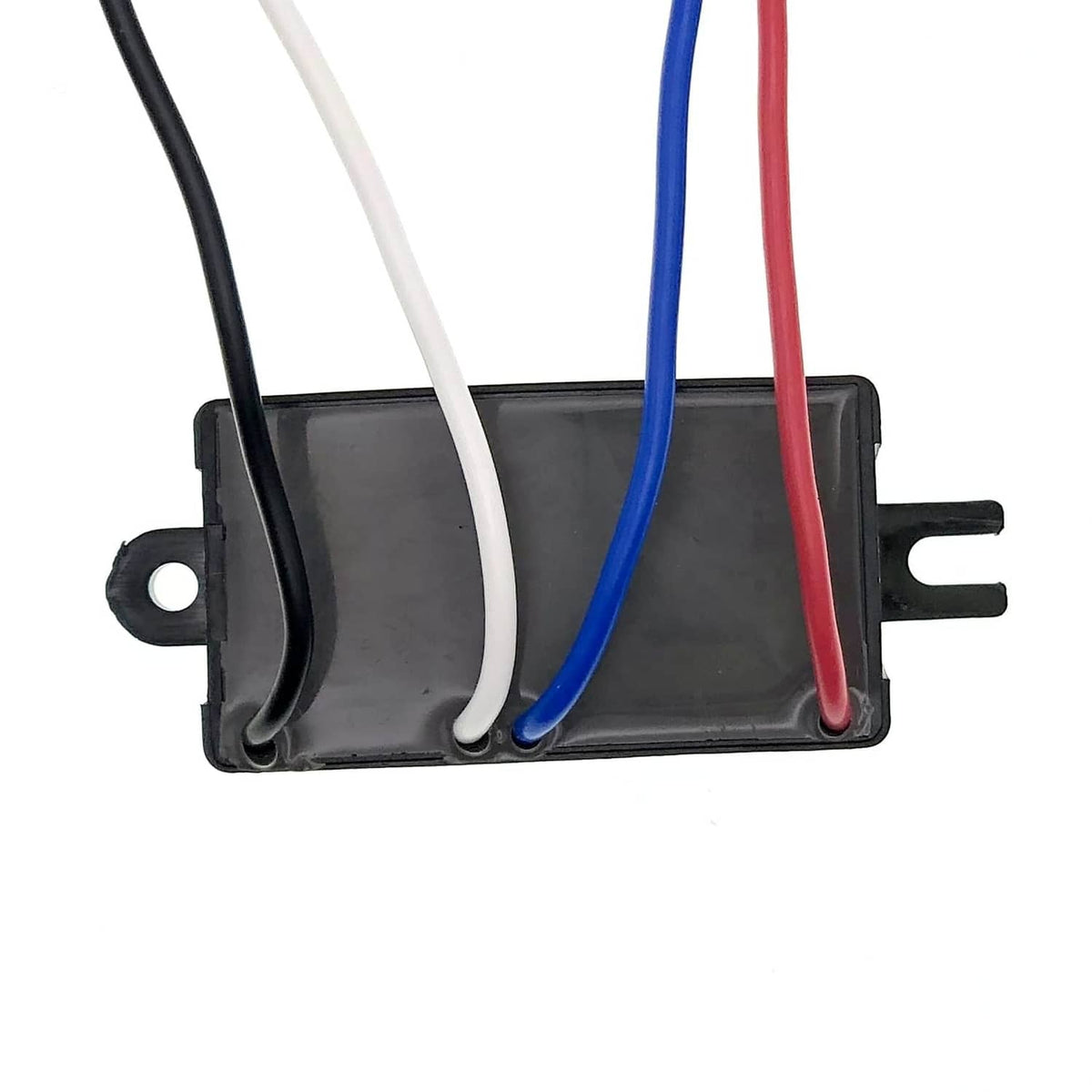 Electronic centrifugal switch oil pump motor with side casing and red/blue/white wires