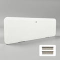 Boat locker door cover lid with mounting hardware and hinge kit, white panel