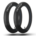 Black inner tubes 2-pack, two tire tubes with metal valve stems