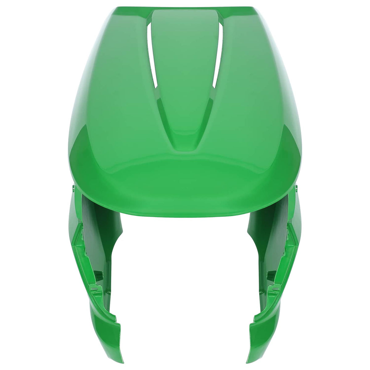 Green lawn mower hood assembly bottom cover with front vent grille