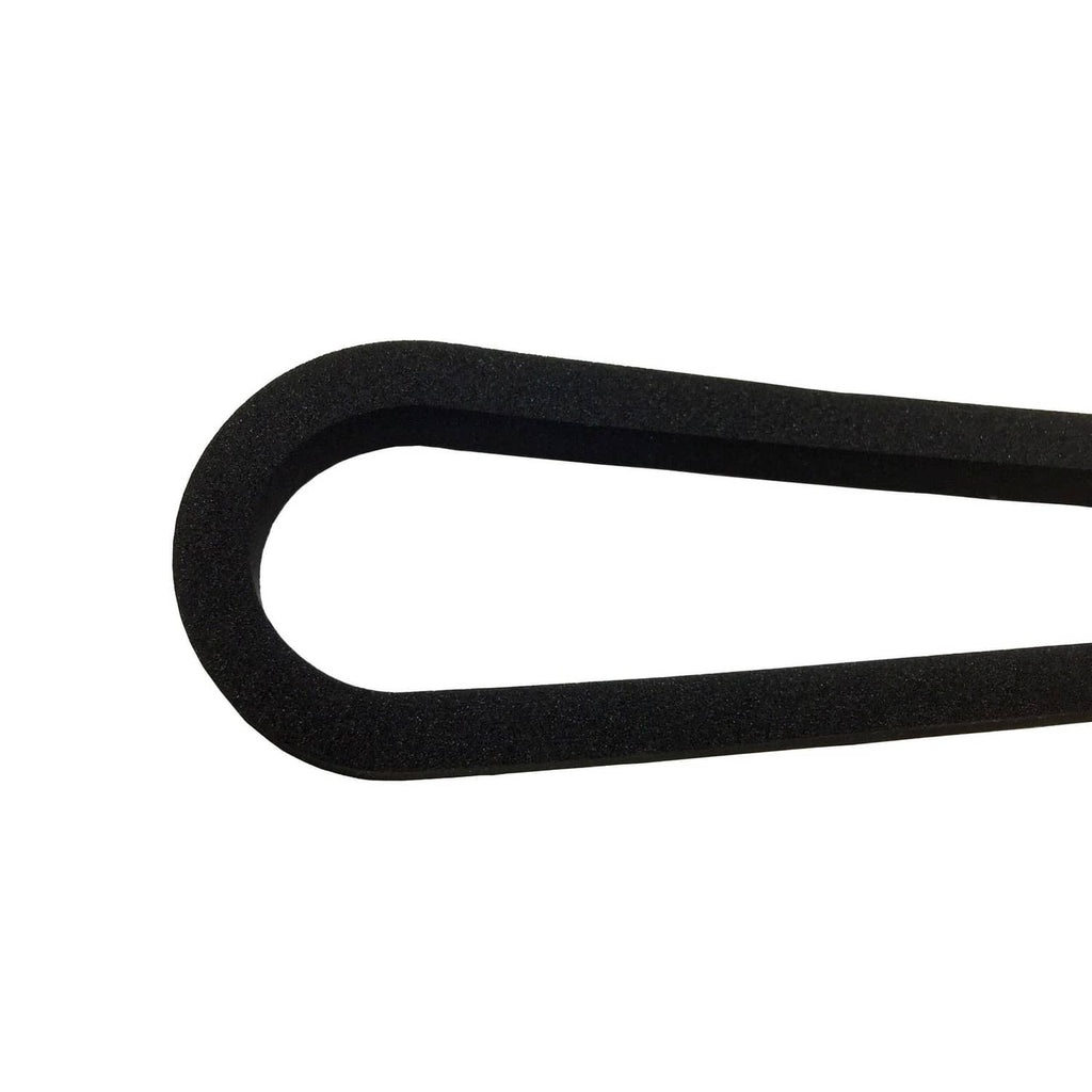 Black vacuum sealer gasket seal strip with textured rubber edge